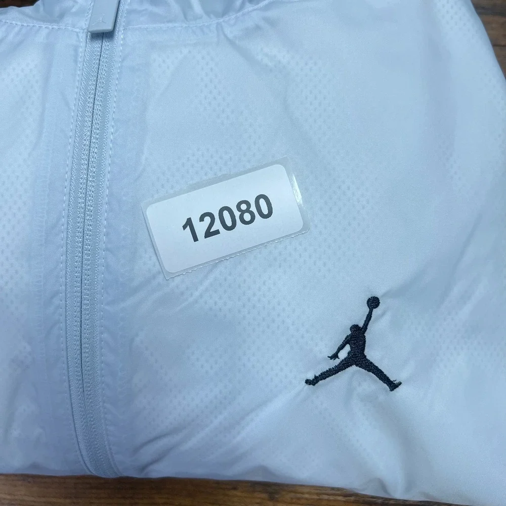 Jordan Brooklyn Hooded Draft Jacket Men's Large Blue Pink Colorblock HF9333-472